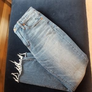 Madewell high-rise slim cropped Boyjean